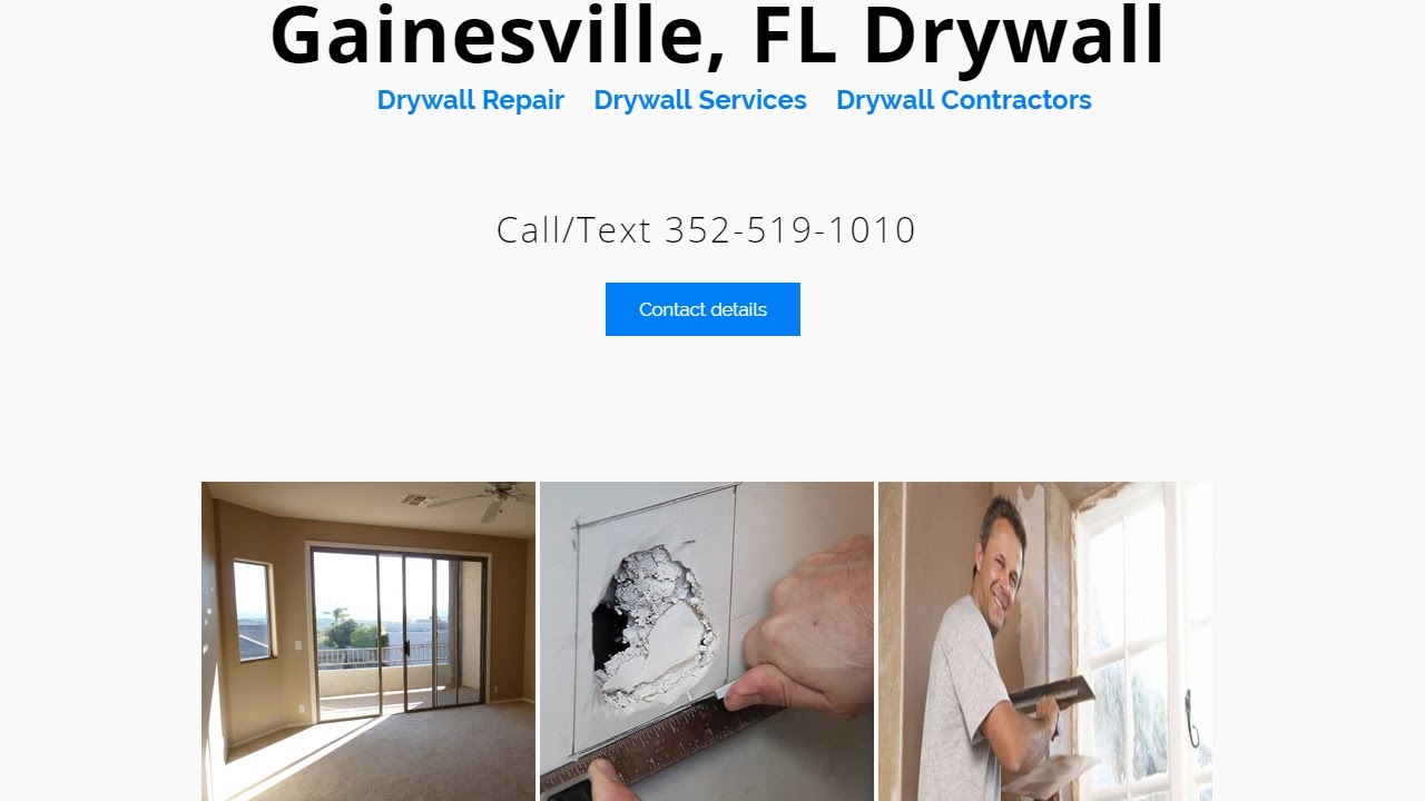 Drywall Repair in Gainesville FL 3525191010 YouTube