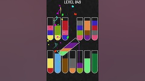 Water Sort Puzzle   level 849 Mobile Cell Phone Game Walkthrough Android / Apple