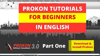 Prokon Tutorials For Beginners In English:  Part 1 Download Prokon and install Prokon