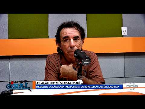 Atuação dos músicos no Piauí; presidente da categoria fala sobre lei do couvert 01 07 2026