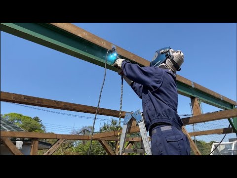 格安でカーポート自作しませんか. Amateur DIY: I started building a sturdy carport using materials