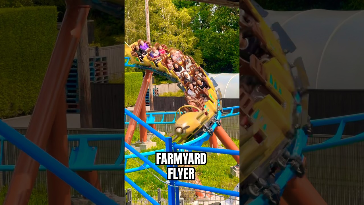 Farmyard Flyer Rollercoaster at Paultons Park Theme Park ✨🎢✈️ 