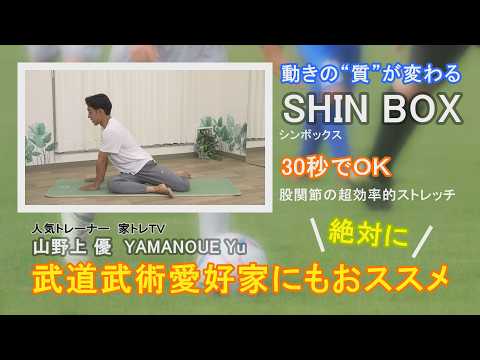 武道武術愛好家にもおススメ【動きの“質”が変わる～シンボックス～】１日１分（30秒×左右）でＯＫ。家トレＴＶ・山野上優先生！