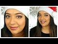 Christmas Ugly Sweater Party Makeup - Gold Makeup Look | Beautylashes19
