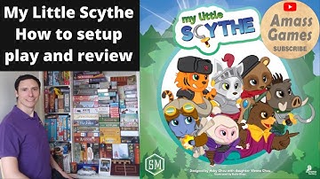 My Little Scythe board game. How to setup, play and review AmassGames children