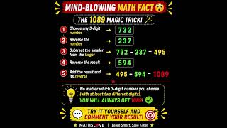 🤯 The 1089 Magic Trick That Always Works!