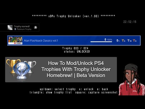 How To Mod/Unlock PS4 Trophies With Trophy Unlocker Homebrew! | Beta Version