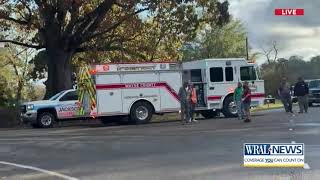 Wreck involving school bus, live stock trailer reported in Johnston County