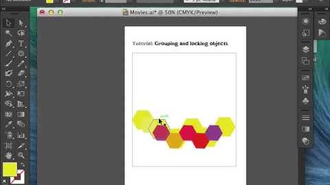 9. Grouping and locking objects - Adobe Illustrator