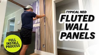Fluted Wall Panels From Lowe's - Full Installation Process Net Worth