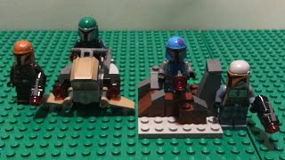 Lego Star Wars Stop Motion Build: Set #75267​ Mandalorians, a Speeder Bike, and a Rock Formation!!