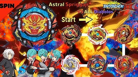 베이블레이드 버스트 다이너 마이트 DB 아스트랄 스프리건 VS 올 디아볼로스 【Astral Spriggan VS All Diabolos】 Beyblade Burst DB