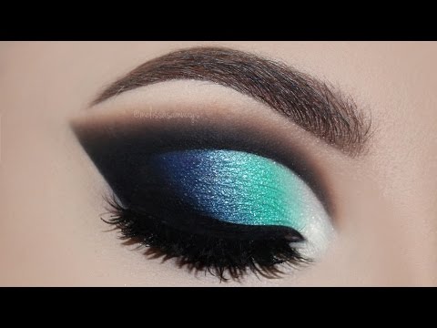 💙 Cut Crease Azul 💙😍 | Melissa Samways BR ♡