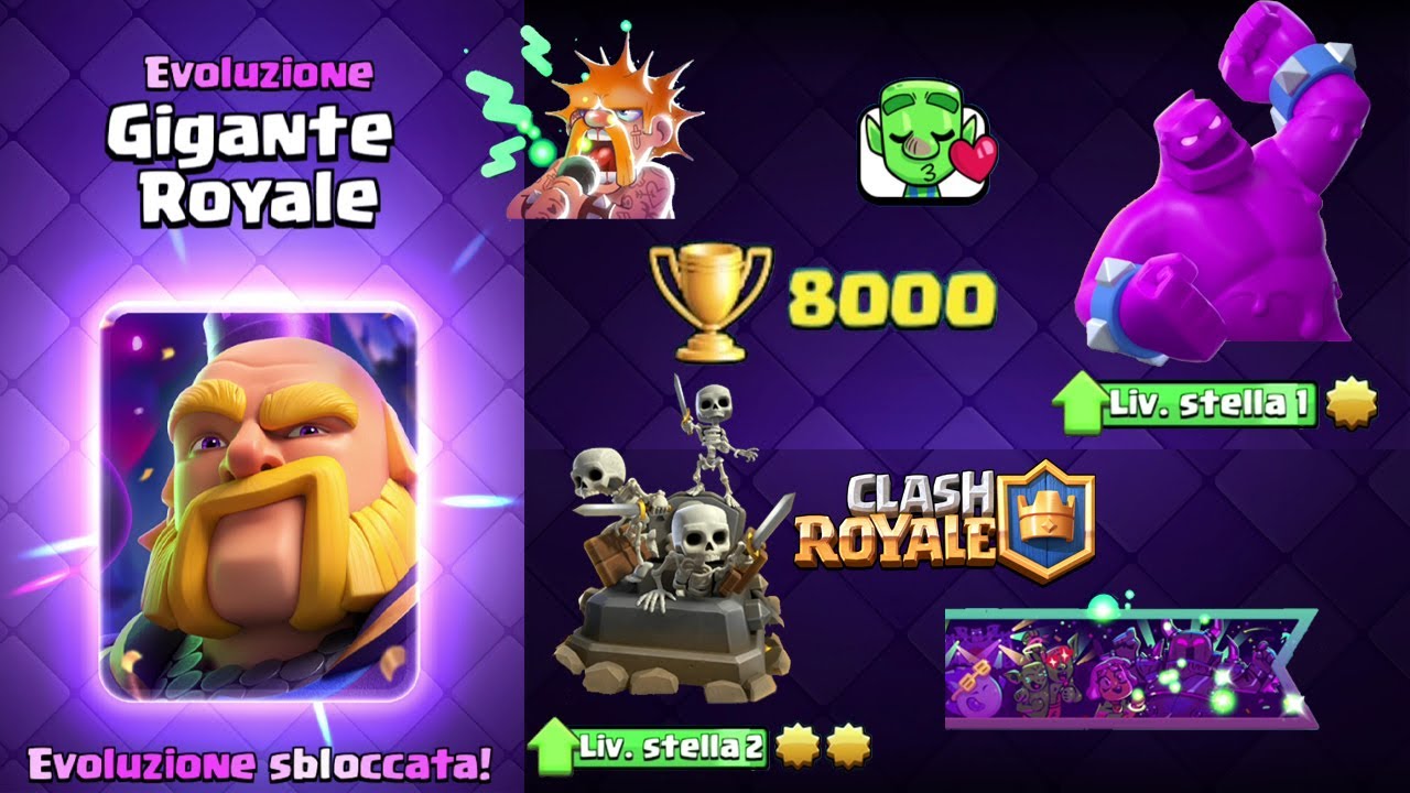 EVOLVO la MIA PRIMA CARTA e RAGGIUNGO gli 8000 TROFEI - Clash Royale ...