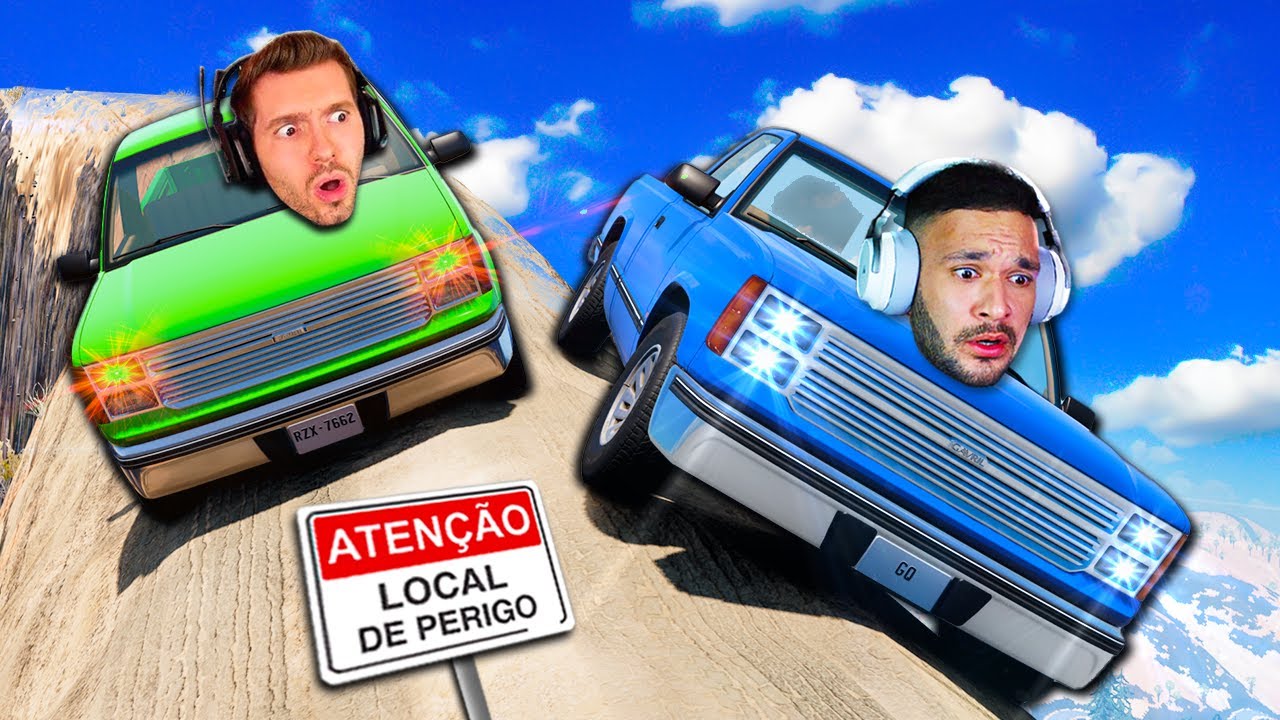 SEM FREIO e SEM MOTOR na LADEIRA PROIBIDA do BeamNG.drive MP