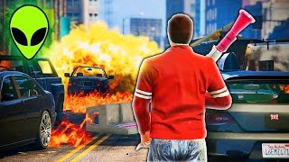 GRAND THEFT ALIEN: Episode #23 - The Helicopter Crash (GTA 5 CINEMATIC)