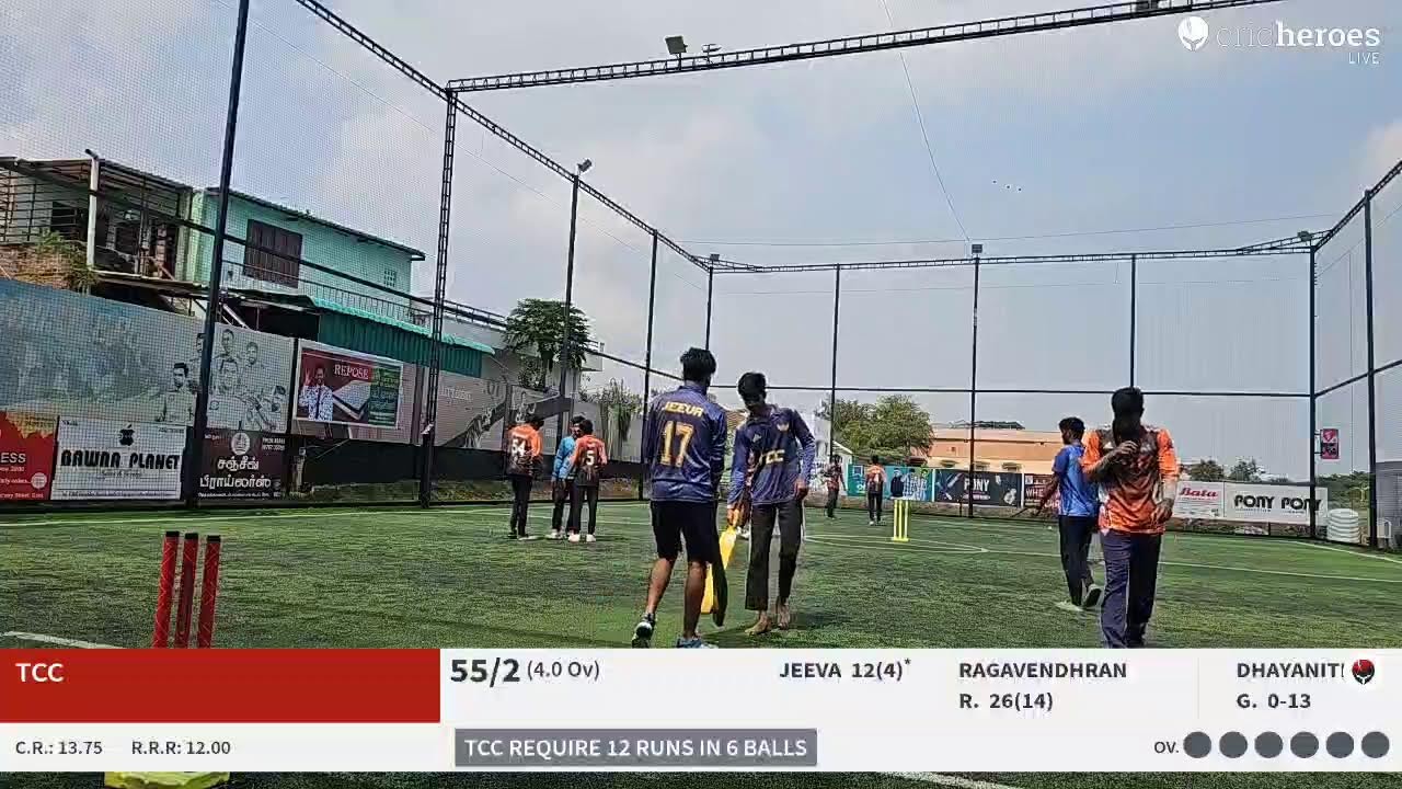 ELITE EAGLES vs TCC Live Cricket Match | CRICKETERS XI PREMIER LEAGUE - SEASON 2 Live - Pony Turf G