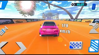 गाड़ी वाला गेम | Mega Ramp Racing Car Stunt Car Driving Car Games 3D | गेम खेलने वाला | Gameplay screenshot 3