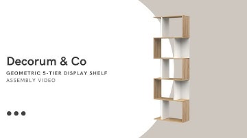Decorum & Co - Geometric 5 Tier Display Shelf - Assembly Video