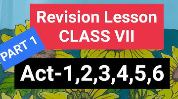 Class 7 Revision lesson English wbbse