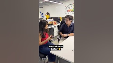Delete Paytm history