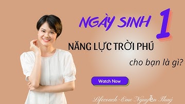 Năng lực tiềm ẩn của người có ngày sinh số 1 | Map for success