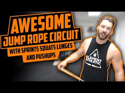 An intense rope workout leaves you sweaty from head to toe