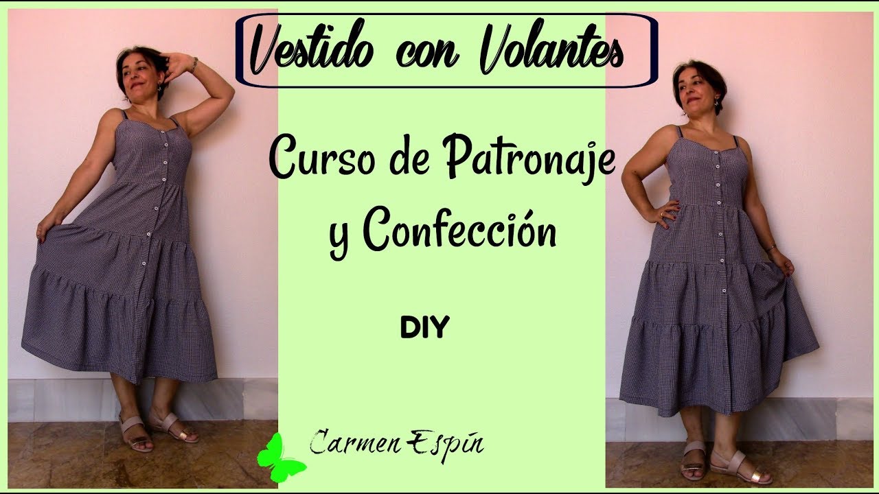 Vestido Midi con Volantes:DIY - YouTube