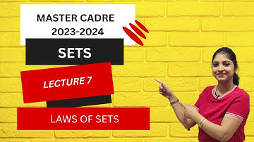 MASTER CADRE 2023-24|SETS|LAWS of SETS |lecture 7|#punjab #maths#sets #class11maths #laws