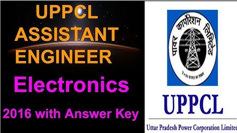 UPPCL | ELECTRONICS | 2016 with Official Answer Key Part-1