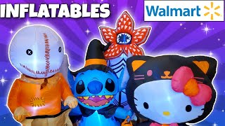 New Walmart Halloween Inflatables 2023 For Collection! Stranger Things, Hello Kitty Blow Ups