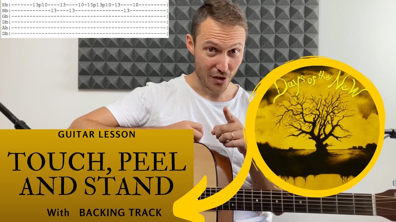 Touch Peel and Stand solo Days of the New Guitar Lesson (with