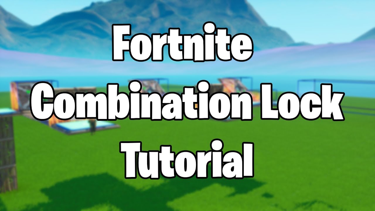 Fortnite Creative COMBINATION LOCK Tutorial | Puzzle/Adventure Map MUST ...