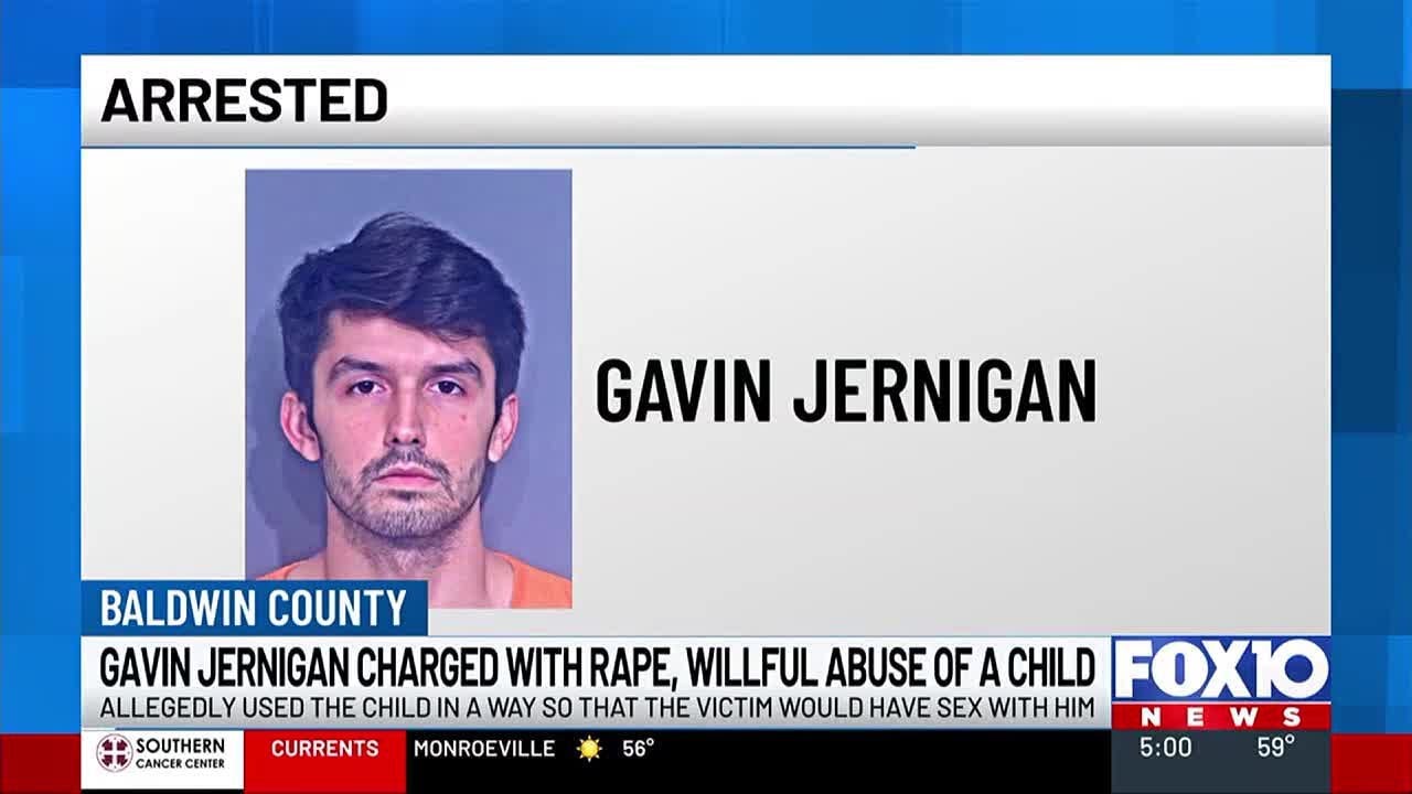 Man charged with rape and willful child abuse in Baldwin County