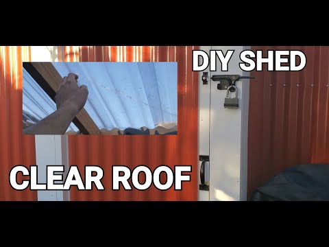 DIY SHED WITH CLEAR ROOF! NO PRIOR EXPERIENCE!