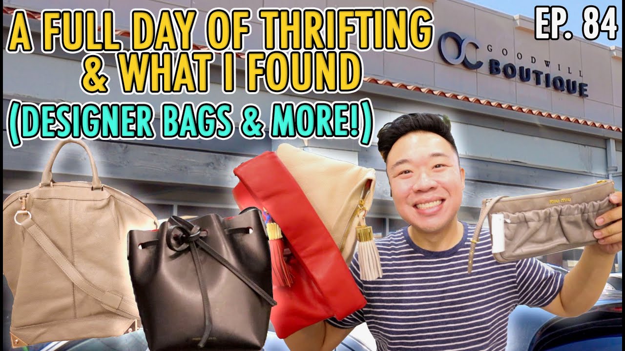 A FULL DAY of THRIFTING & What I Found Designer Bags & More! Trip to the Thrift Ep 84