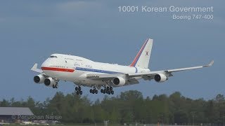 Korean Government Boeing 747-400 at Oslo Airport Norway