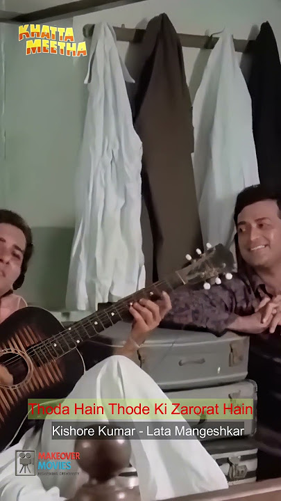 Kishore & Lata’s Magic ✨ | Thoda Hai Thode Ki Zaroorat Hai | Khatta Meetha (1978) #shorts