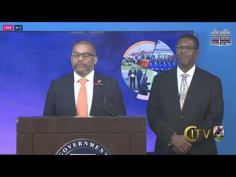 National Security Minister Michael Weeks & Education Minister Diallo Rabain, Nov 9 2023