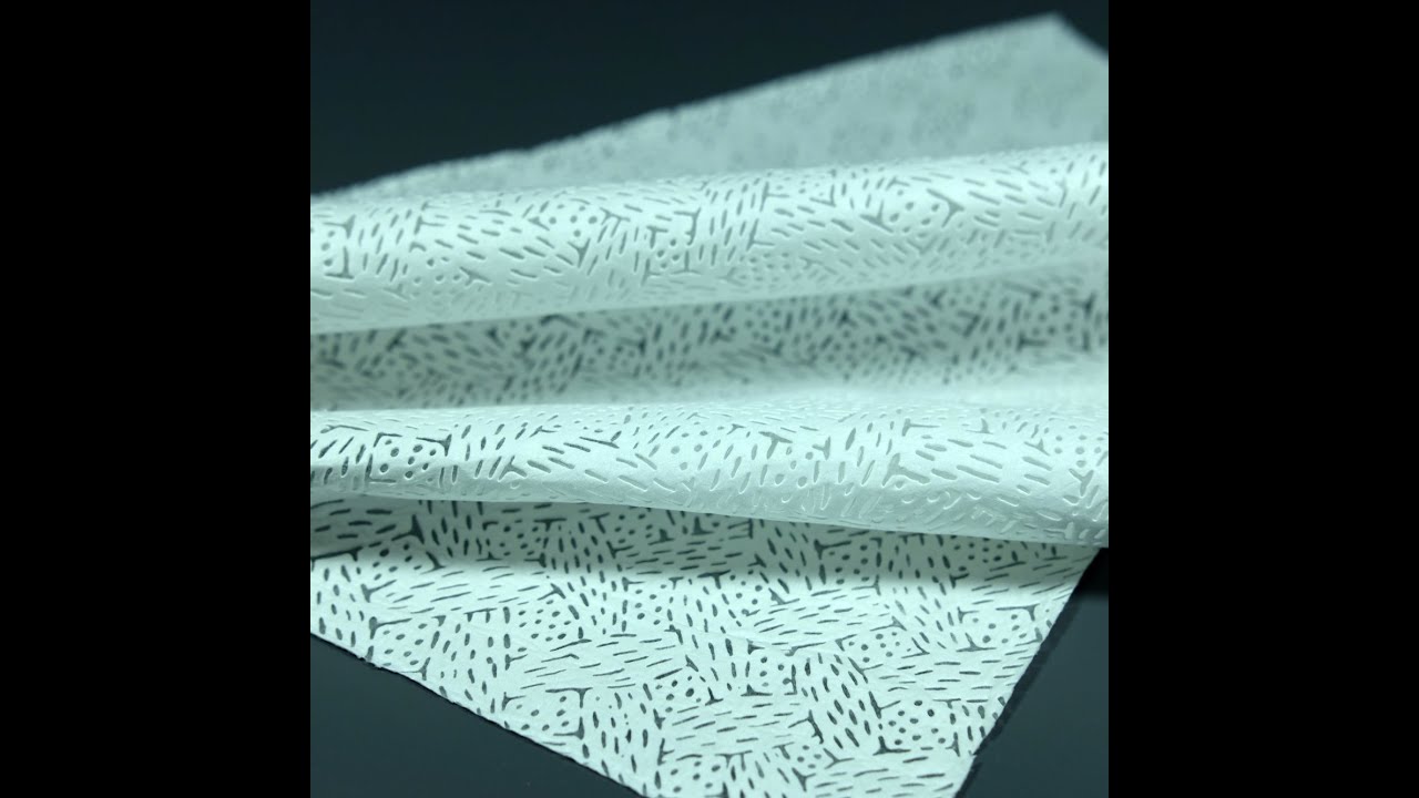 Meltblown nonwoven fabric polypropylene, Oil and water absorbency---Knitted pattern(D-3033)