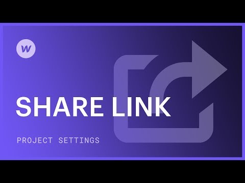 Create and use a read-only share link — Webflow tutorial