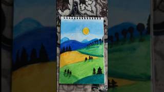 nature drawing #shortvideo  #shorts #glitterlife #painting