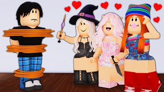 TRAPPED At a CREEPY GIRLS HALLOWEEN PARTY.. (Roblox Snapchat)