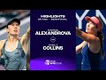 Ekaterina Alexandrova vs. Danielle Collins | 2024 Miami Semifinal | WTA Match Highlights