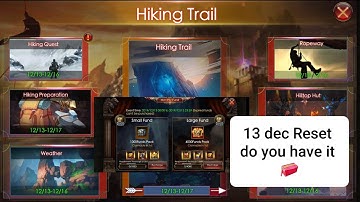 Legacy of discord 13 dec Reset hiking Trail 🤔