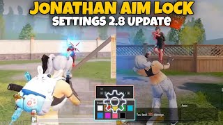 CLOSE RANGE Aim Lock + Headshot HACK Guide 😱 JONATHAN Settings 2.8 BGMI