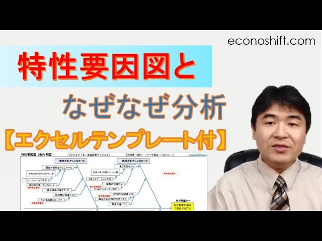 特性要因図となぜなぜ分析の4ステップの使い方 エクセルテンプレート Youtube 特性要因図となぜなぜ分析の4ステップの使い方 エクセルテンプレート Youtube
