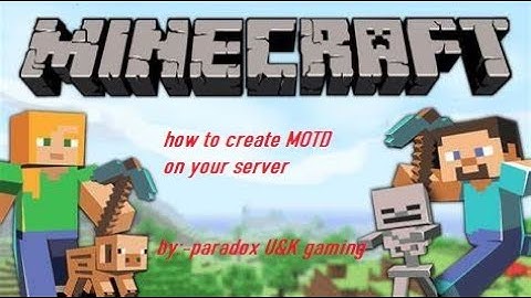 How to add message of the day(MOTD)to your server