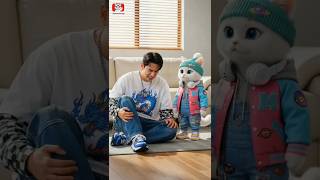 This Cat Dad Gets His Ear Pulled By Mom