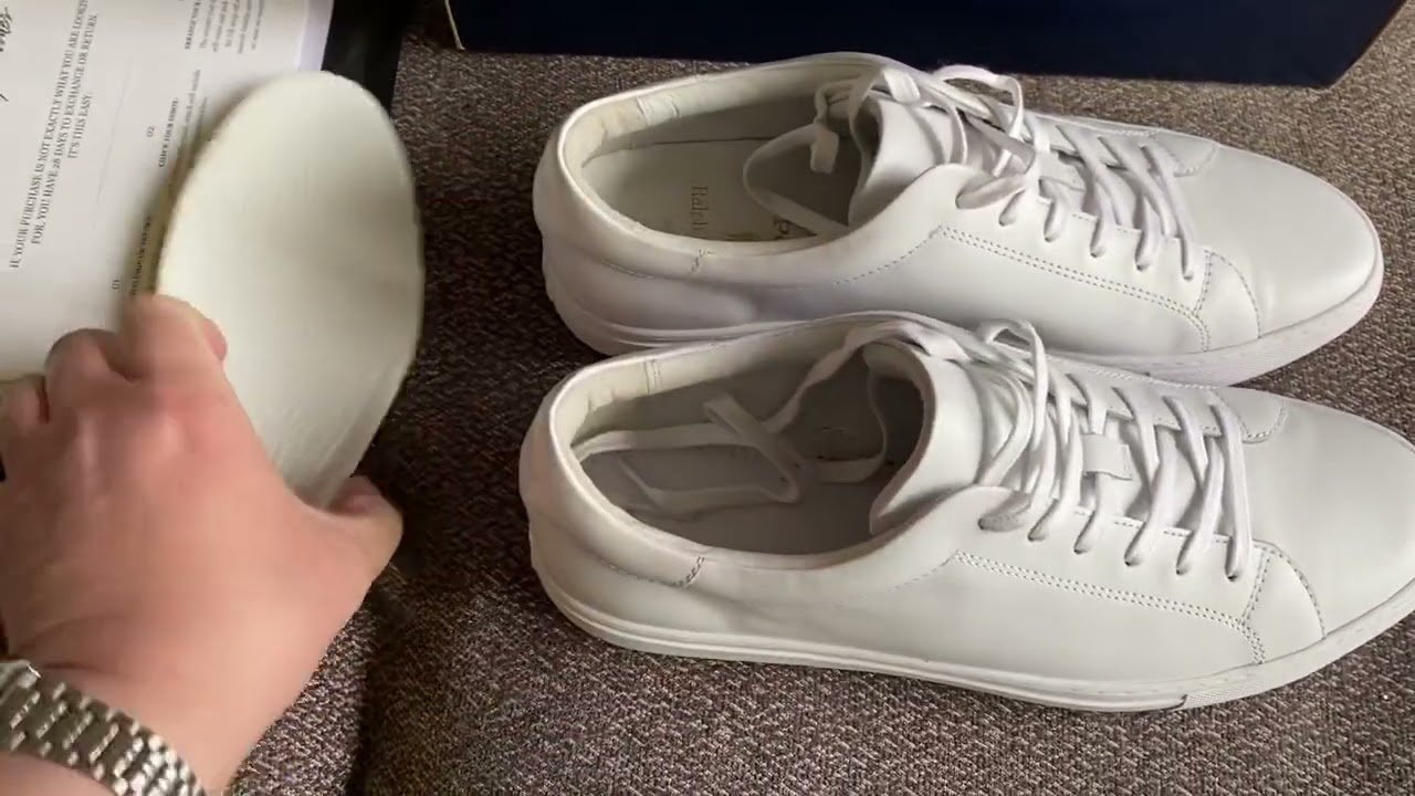 Распаковка - Белые кеды Ральф Лоран RL Polo Jermain II White Sneakers ...